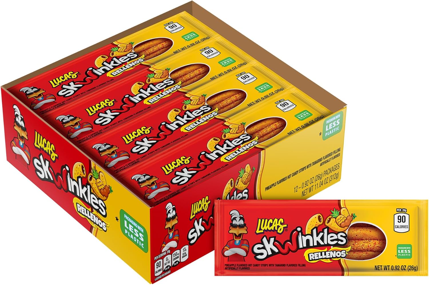 Skwinkles Pineapple Candy Strips 312 G image number 6