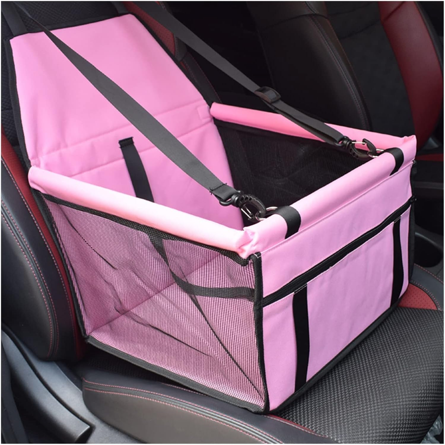 Dog Car Seat Cover Pet Carrier Dog Car Seat Cover Back Hammock Protector Transport Seat Bag Dog Hammock(Size:B-Grey)