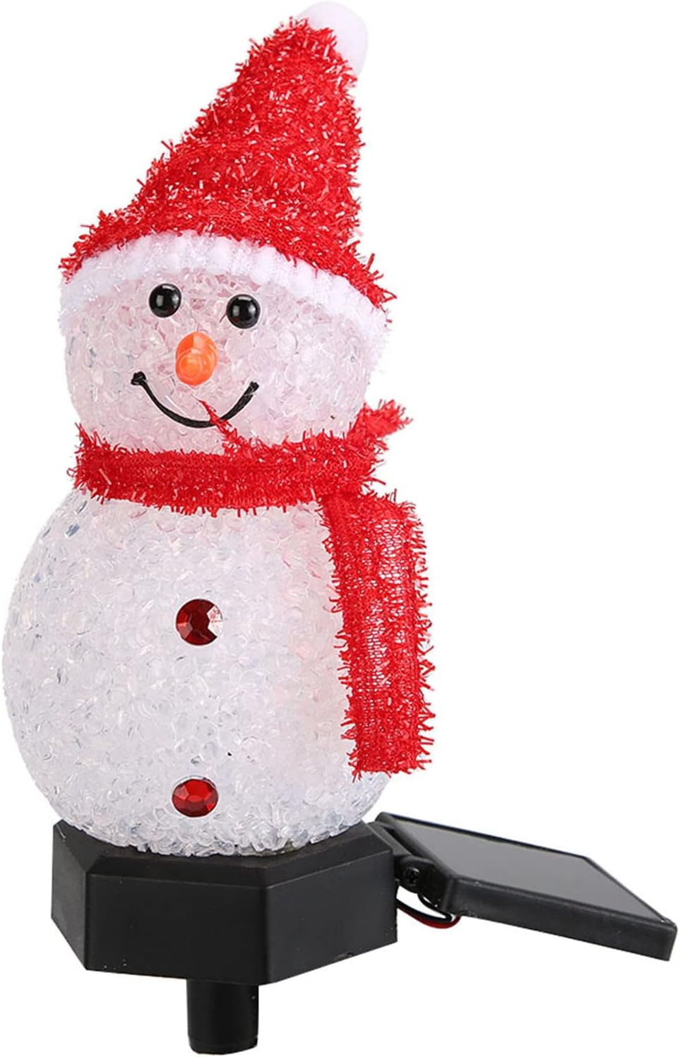 Waterproof LED Solar Energy Saving Snowman Christmas Garden Light Outdoor Decoration Courtyard