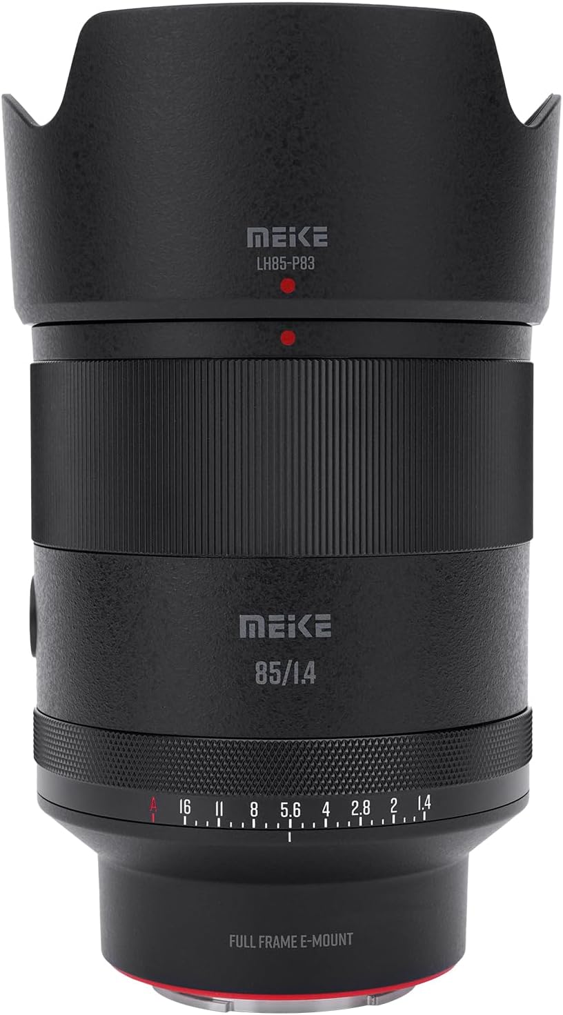 Meike 85Mm F1.4 Auto Focus Full Frame STM Medium Telephoto Fixed Prime Lens Compatible with Sony E Mount Cameras A7R3 A7R4 A7IV A7C A7SIII A9 A7 A7II A7RII A7CII image number 4
