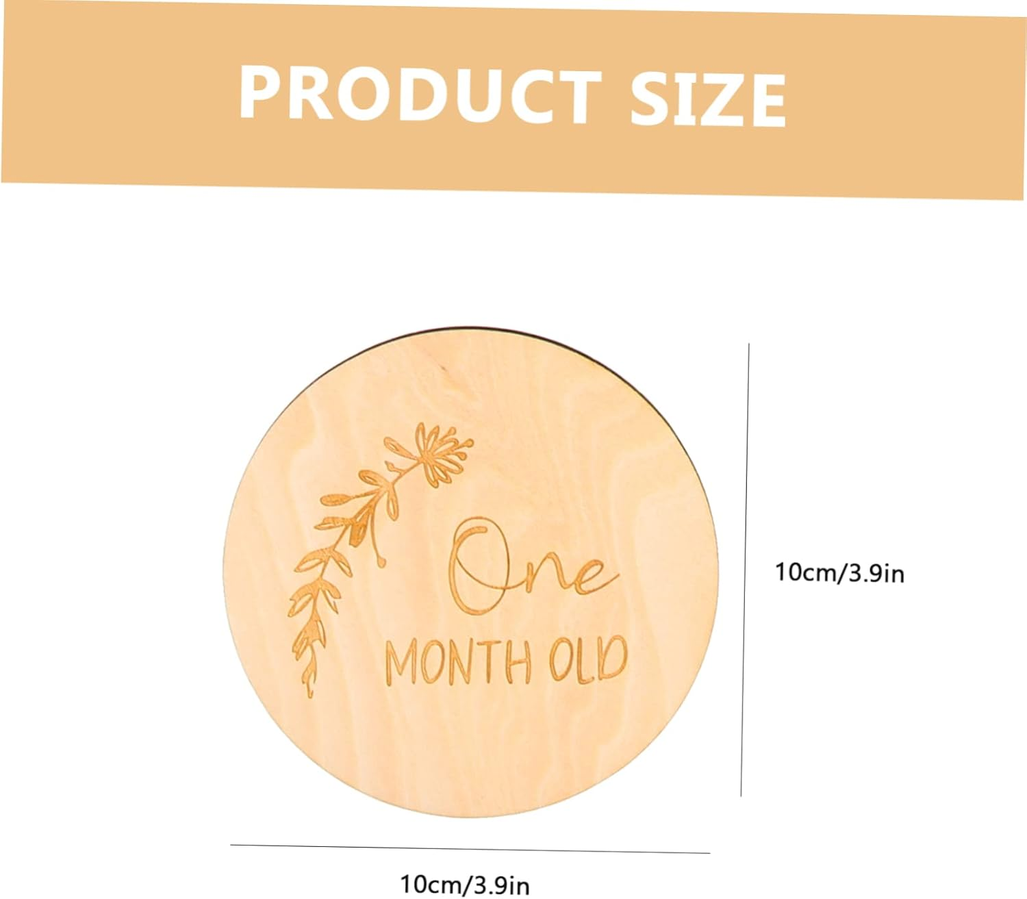 14Pcs Milestone Wood Cards Wooden Monthly Milestone Sign for Newborn Home Decor Shower image number 1