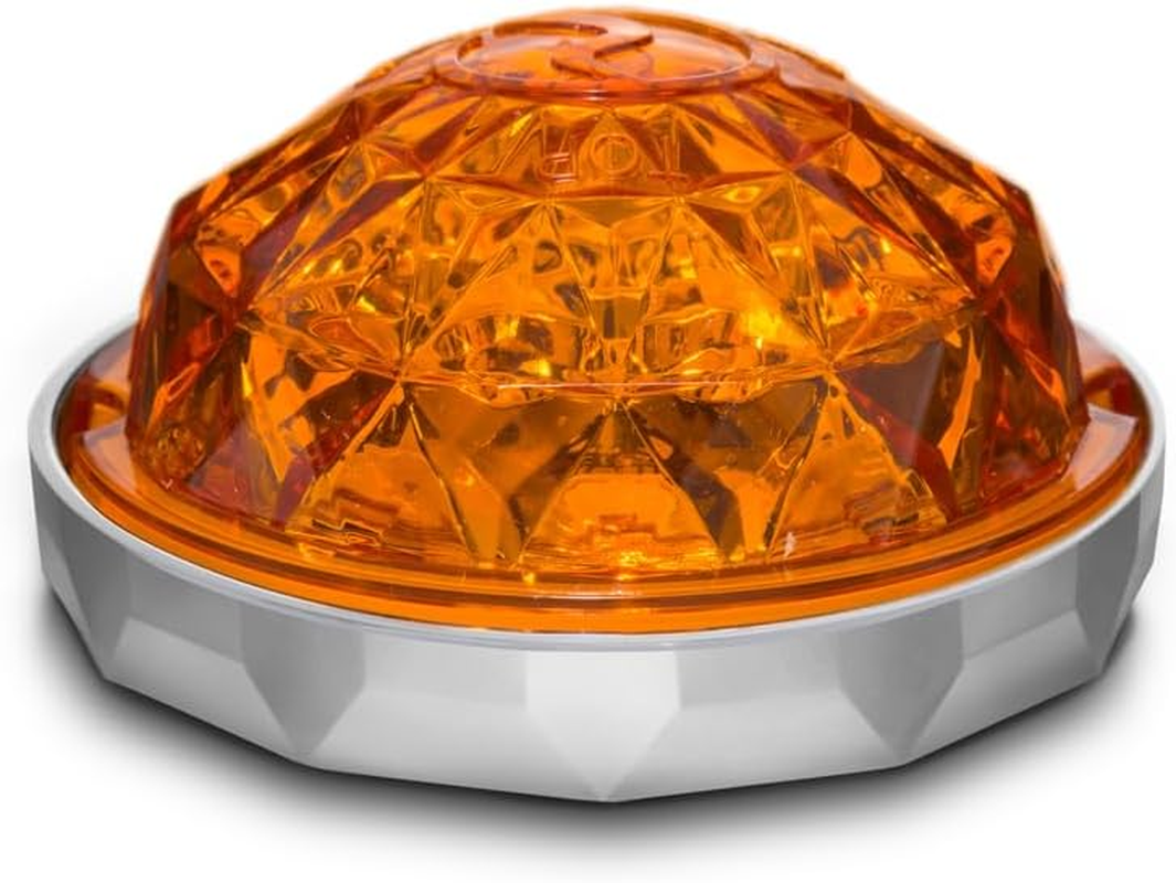 Roadworks | Jewel Low Profile Watermelon Light Clear Lens and Red Leds -1 Pc. | JWL1007