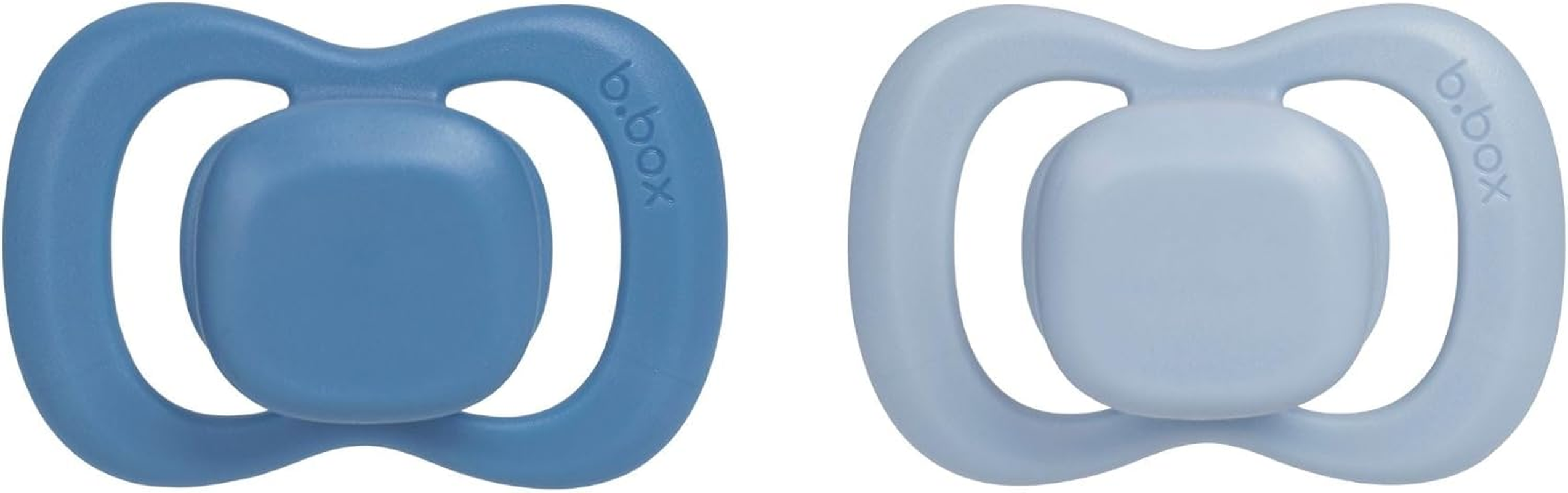 B.Box Silicone Pacifier Twin Pack, Blush/Latte, Size 1