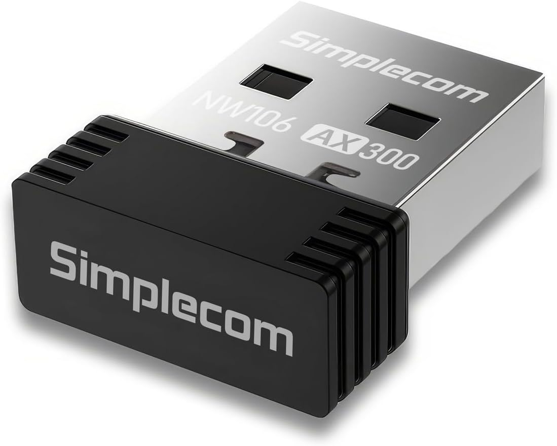 Simplecom NW106 AX300 2.4Ghz Wi-Fi 6 USB Wireless Nano Adapter image number 1
