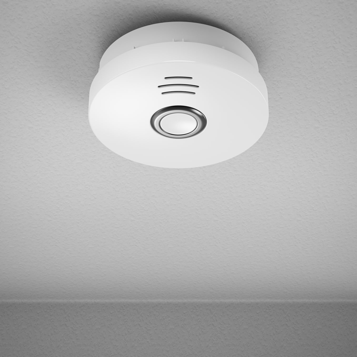 Deleycon Pack of 10 Magnetic Attachment for Smoke Detectors Magnetic Holder Fire Alarm Self-Adhesive Magnetic Holder Adhesive Surface and Drill Hole 65 Mm Diameter image number 4