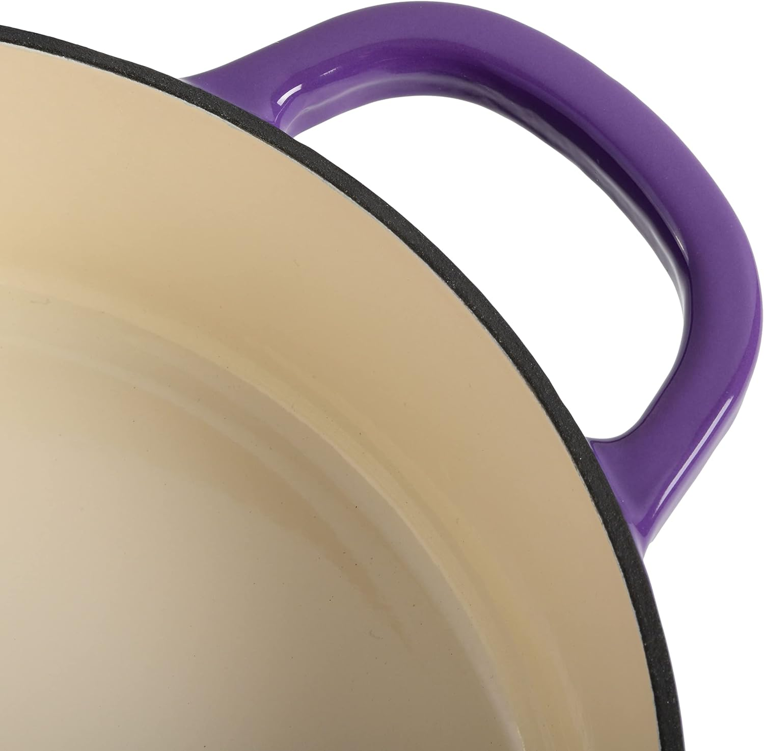 Crock-Pot Artisan Enameled Cast Iron Braiser W/Lid, 5 Quart, Lavender Purple image number 4