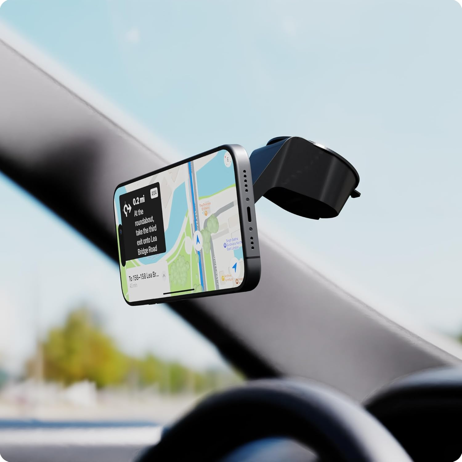 Mous - Magsafe and Pixelsnap Compatible Car Mount Phone Stand - Suction Mount for Iphone 12/13/14/15/16/17 Series with Magsafe Cases image number 5