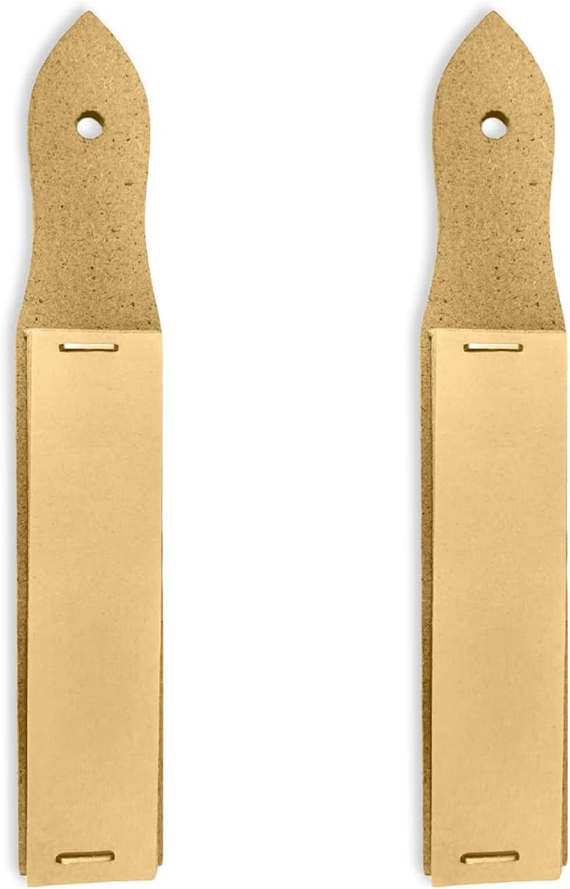 TEAONE Pencil Sanding Block, 2 PCS Charcoal Sandpaper for Charcoal Pencils, Pastel Sticks (16 X 3Cm/6.29 X 1.18In)