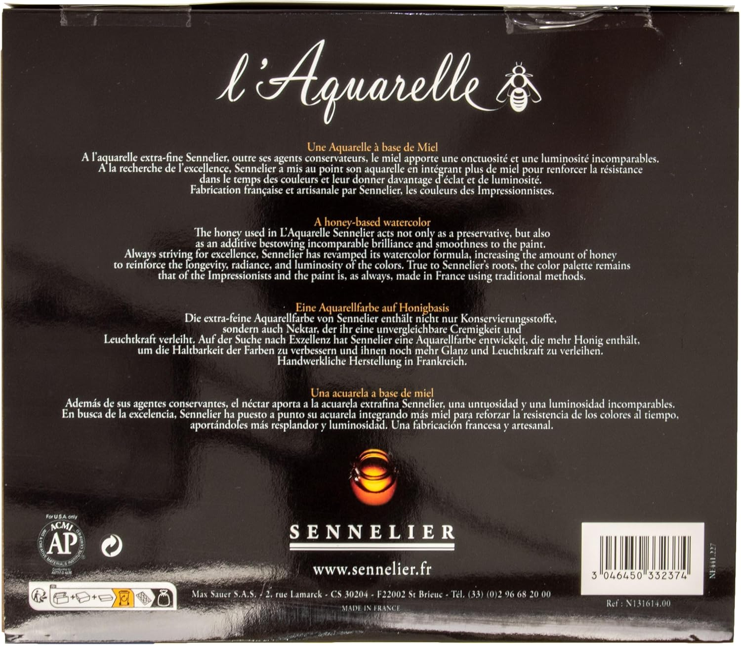 Sennelier Artist Watercolour Set with 24 Half Pans image number 4