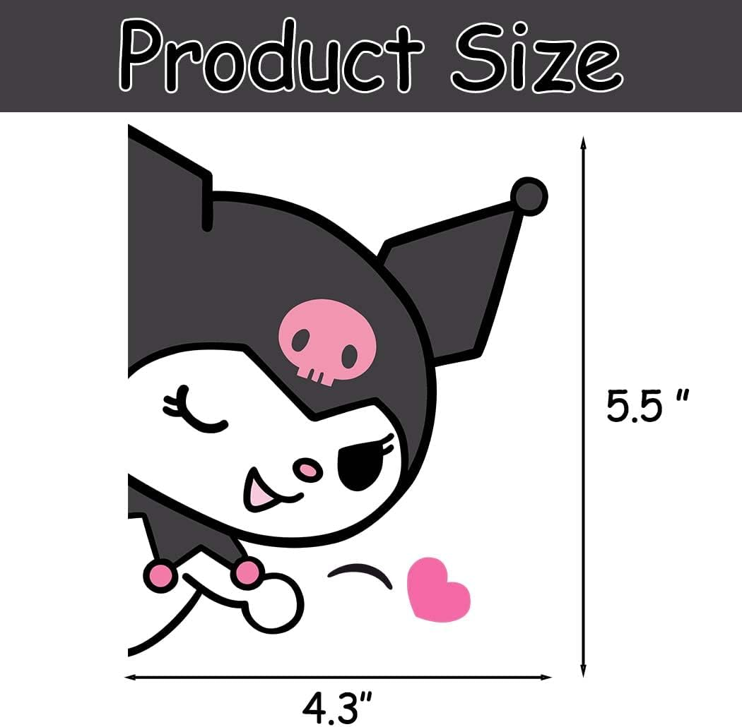 Kawaii Peeking Anime Car Decals for Cars, Waterproof Funny Car Stickers, Vinyl Decals for Trucks, Vans, Suvs, Motorcycle, Cute Car Accessories Decor for Walls, Windows, Laptops, Windshield, Bumper DIY