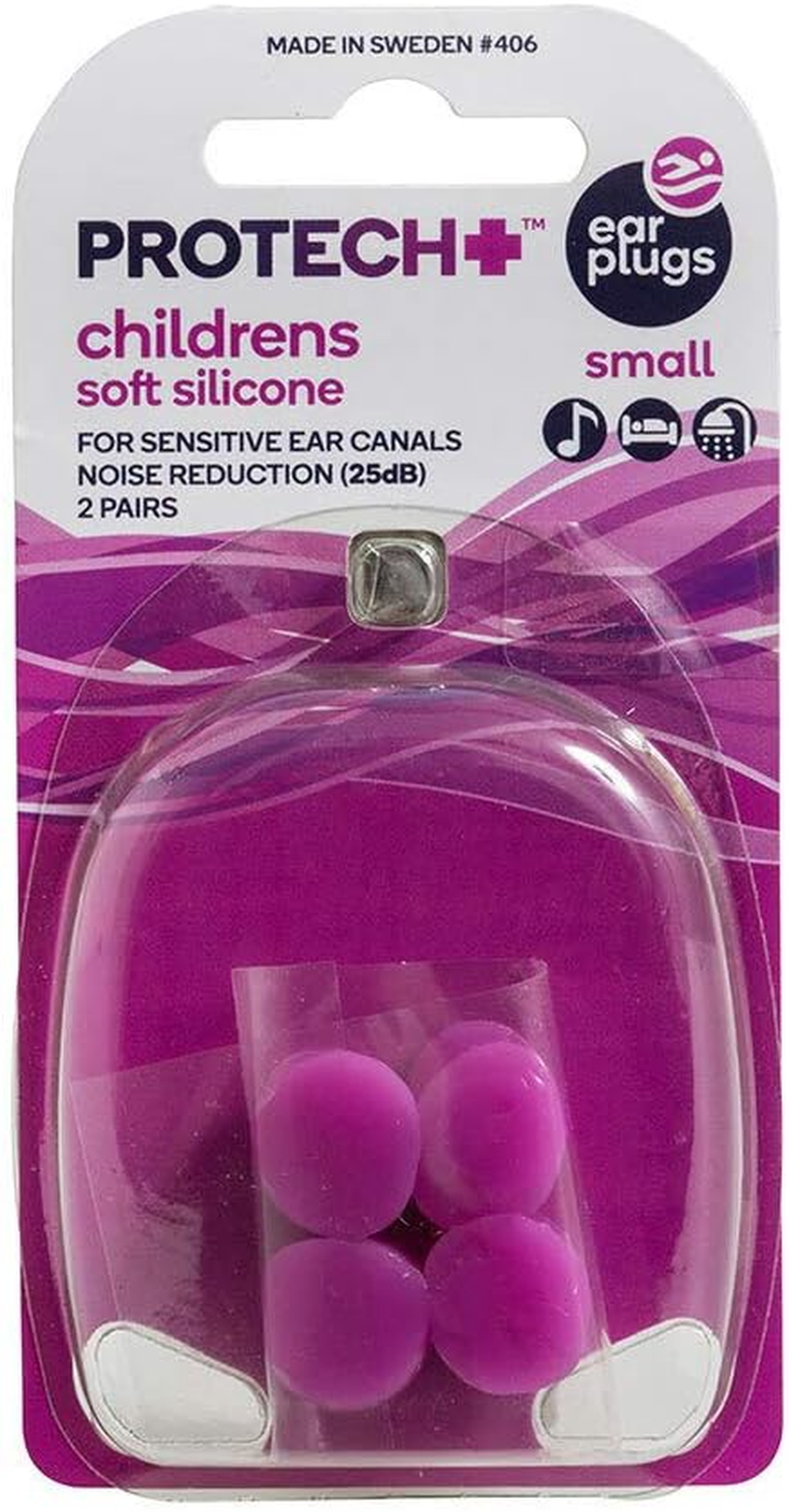 Protech Ear Plugs Childrens Soft Silicone - 2 Pairs