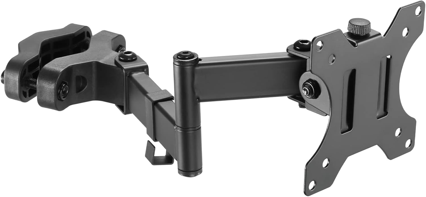 WORLDLIFT Pole Mount Monitor Arm Easy Clamp-On VESA Mount for 17-32" Screens Support up to 17.6Lbs/8Kg Compatible with 75X75 and 100X100 VESA Perfect Solution When Wall or Desk Mounting Isn'T Possible image number 3
