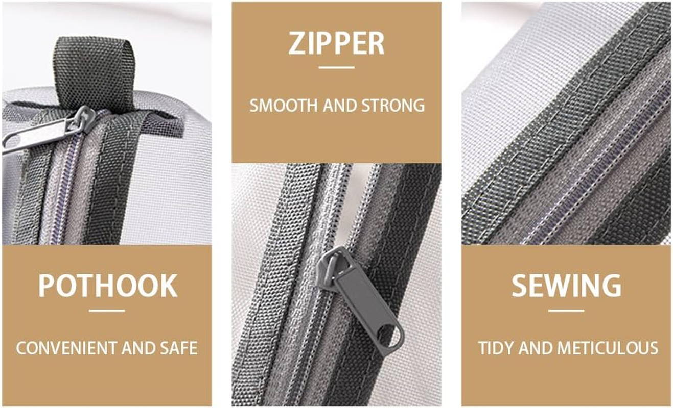 Kinhshion Mesh Pen Bag Pencil Case Makeup Tool Bag Storage Pouch Purse image number 2