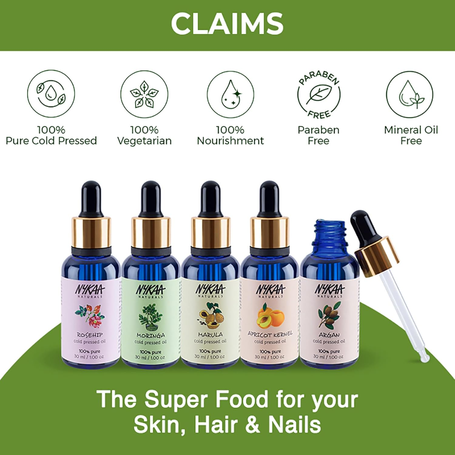 Nykaa Naturals 100 Percent Pure Cold Pressed - Avocado for Women 1 Oz Oil image number 4