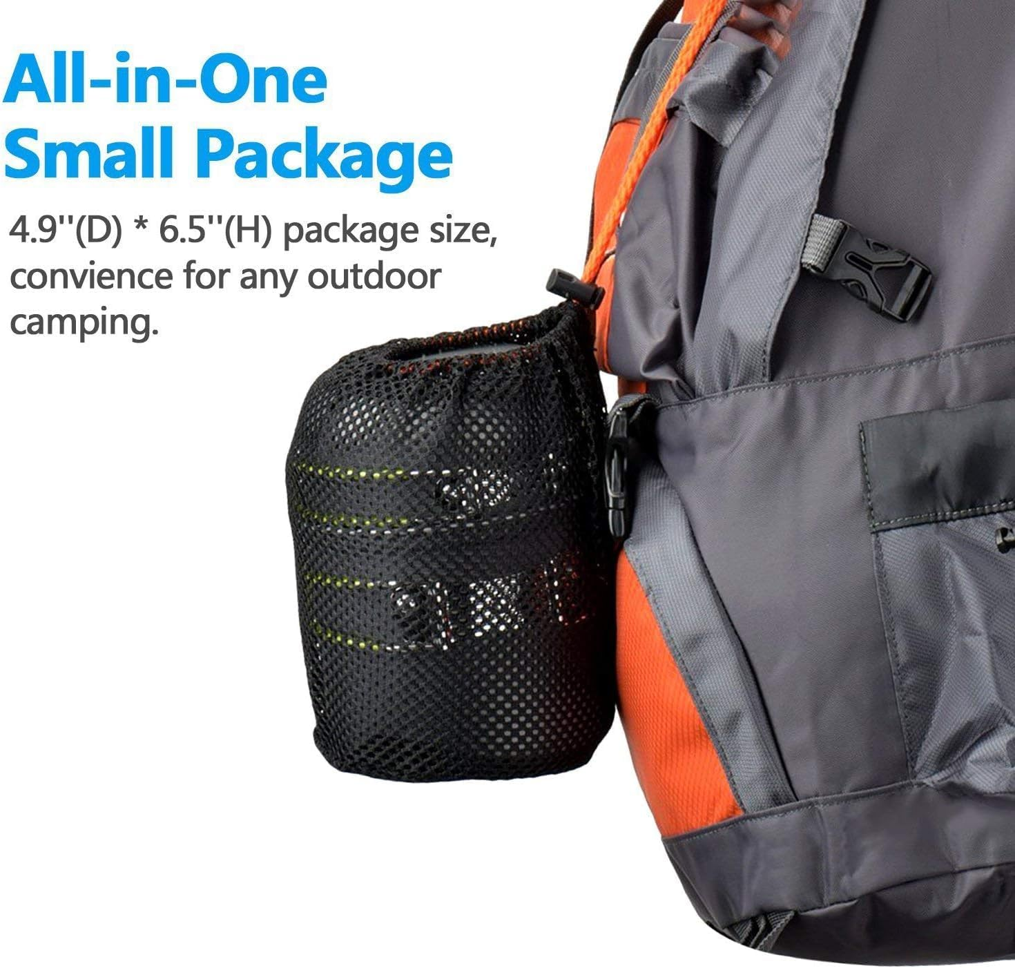 Padarsey Camping Cookware Measuring Kit 1-2 Person O2-3 Person, Folding Knife and Fork, Portable Pan and Pan Set, Hiking for Picnic and Camping image number 2