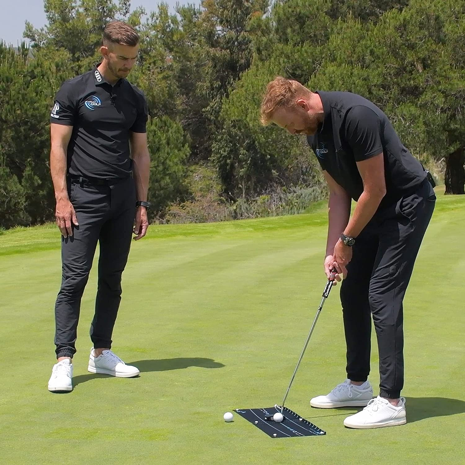 ME and My Golf Stroke Trainer - Putting Arc and Aim Target - Includes Instructional Training Videos, Black image number 1