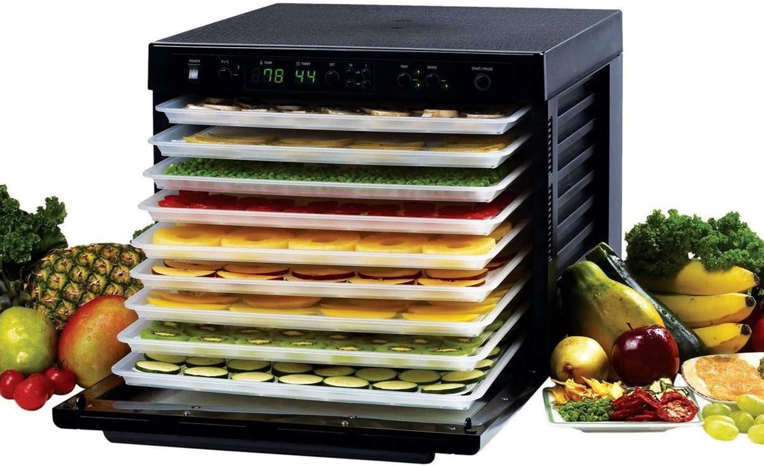 Globalis- Superior 9 Pack Super Non-Stick Dupont Teflon Re-Usable Food Dehydrator Sheets for Excalibur 2500 2900 3500 3900 or 3926T. Sheet Measures 14&rdquo; X 14&rdquo; Fits Excalibur 5 and 9 Trays. image number 1