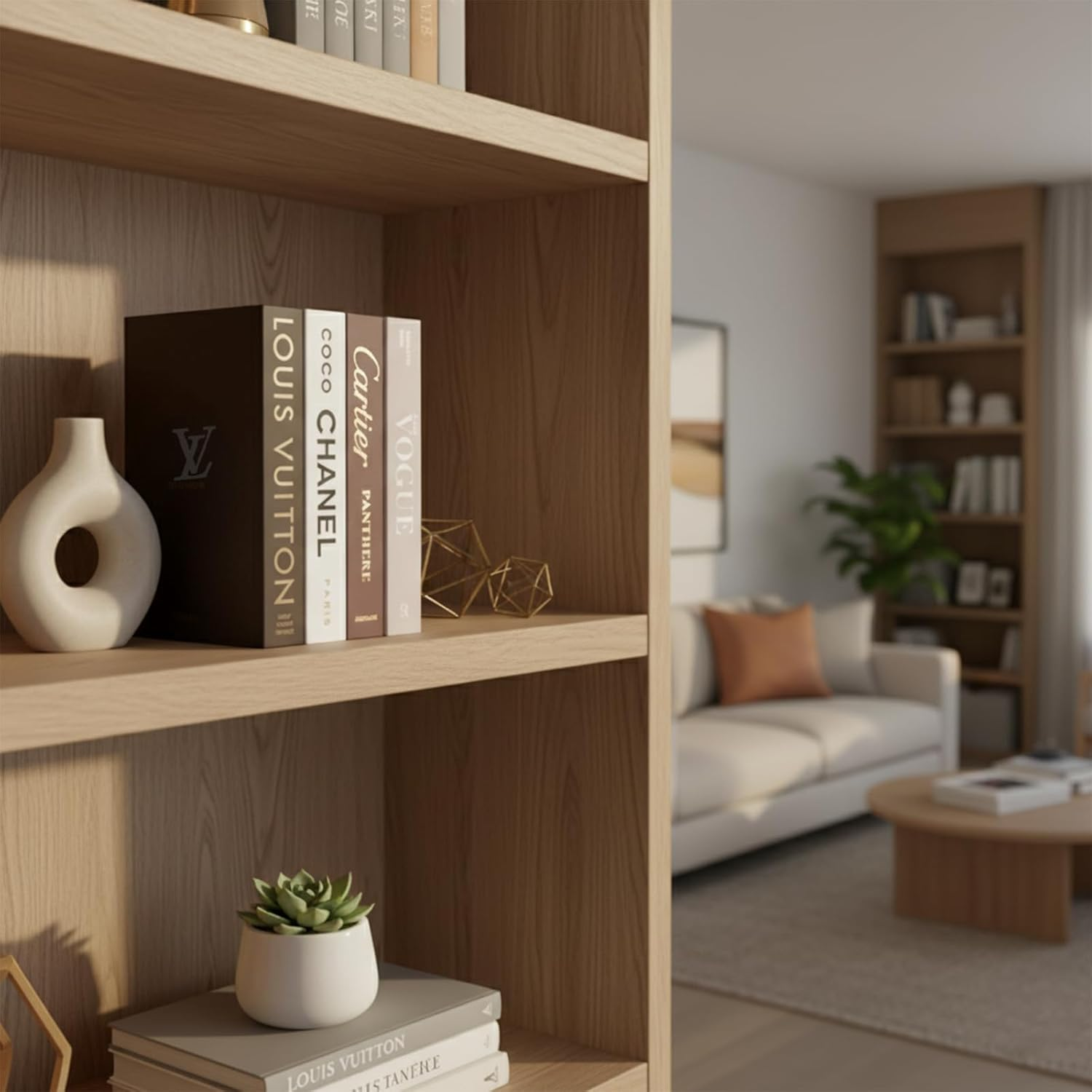 Decorative Books for Home Decor, Set of 4 Stylish Faux Books, DIY Books Stack for Coffee Table/Office/Shelf/Farmhouse/Living Room Decor, Modern Hardcover Stacked Display Books image number 4