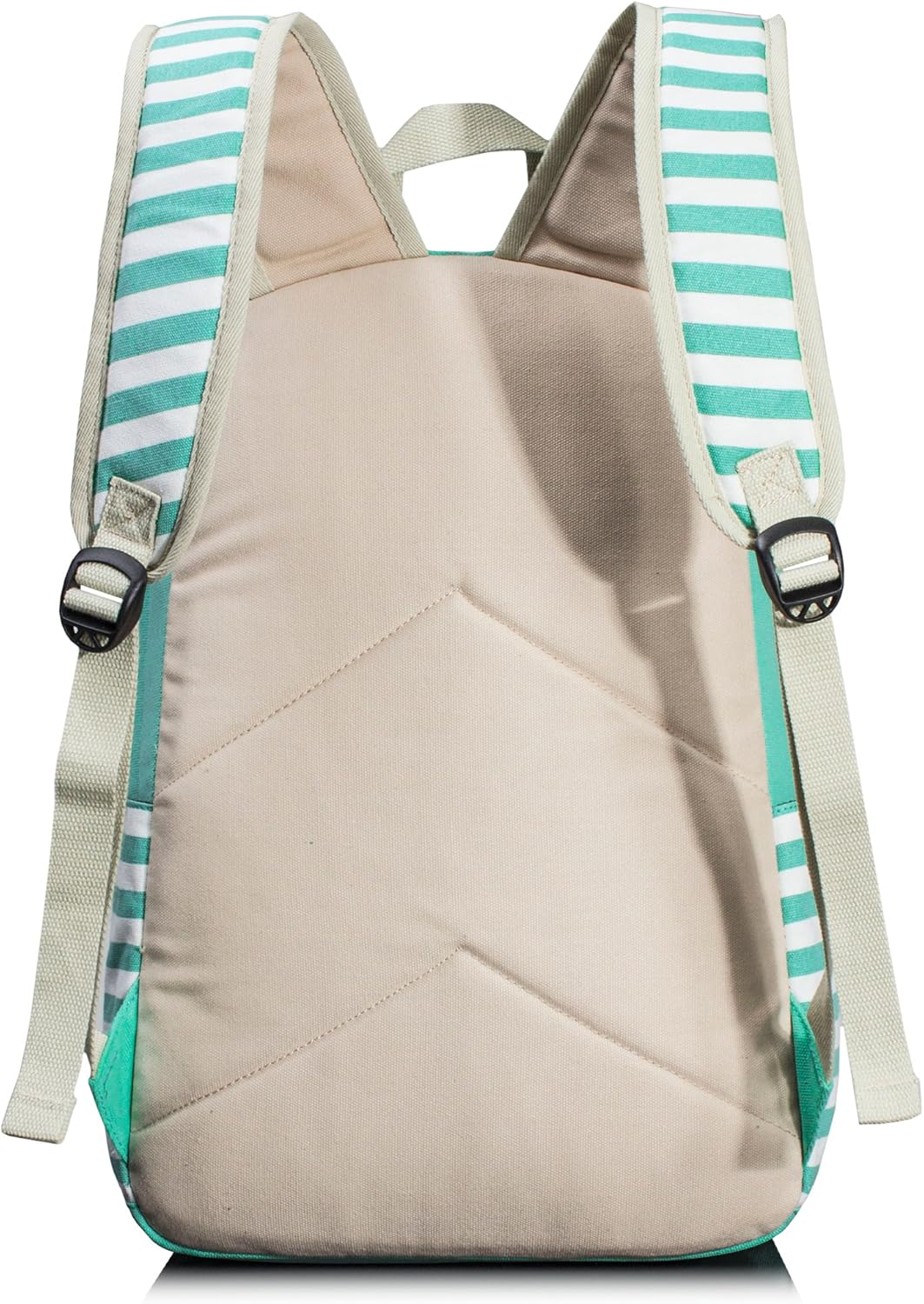 Leaper Navy Style School Laptop Backpack Girls Striped Canvas Bookbag Daypack image number 6