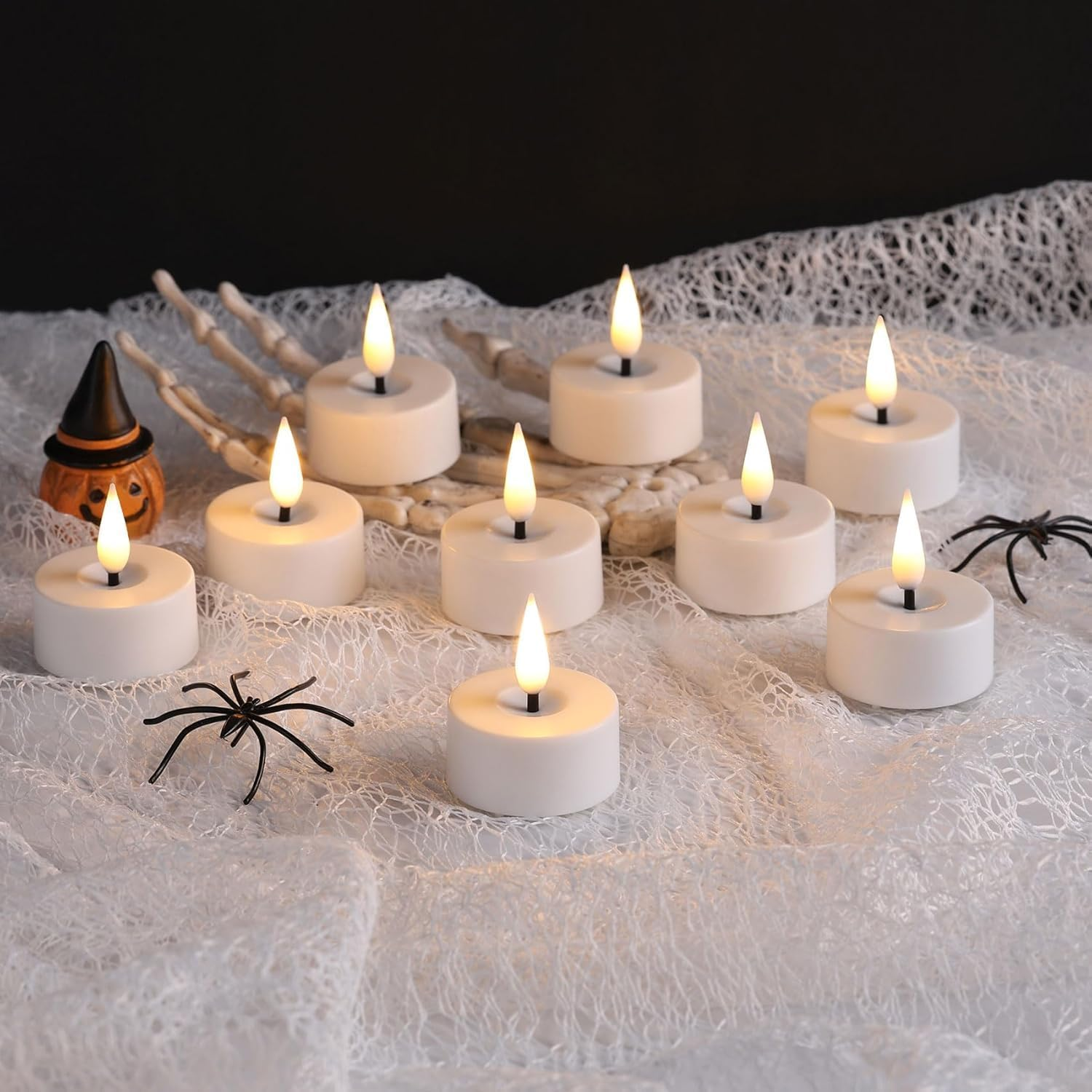12PC Flameless Candles Battery Operated, 200+ Hours Flickering Fake Candles Electric LED Candles for Home Decor Electric Candle Tea Lights Table Decorations, Wedding, Aniversary, Halloween, Christmas image number 1