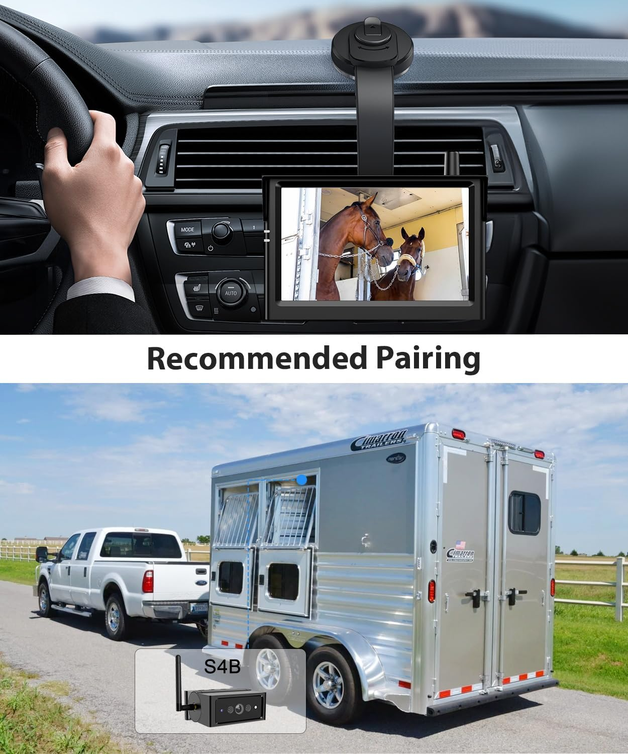 AUTO-VOX X8 Bracket Bendable Suction Cup Mount for Backup Camera, 360&deg; Flexible Adjust Monitor,Strong Hold,1 Min Easy Install - Fits Solar 3A plus / S4B / Solar5 / WF1 Screen image number 1