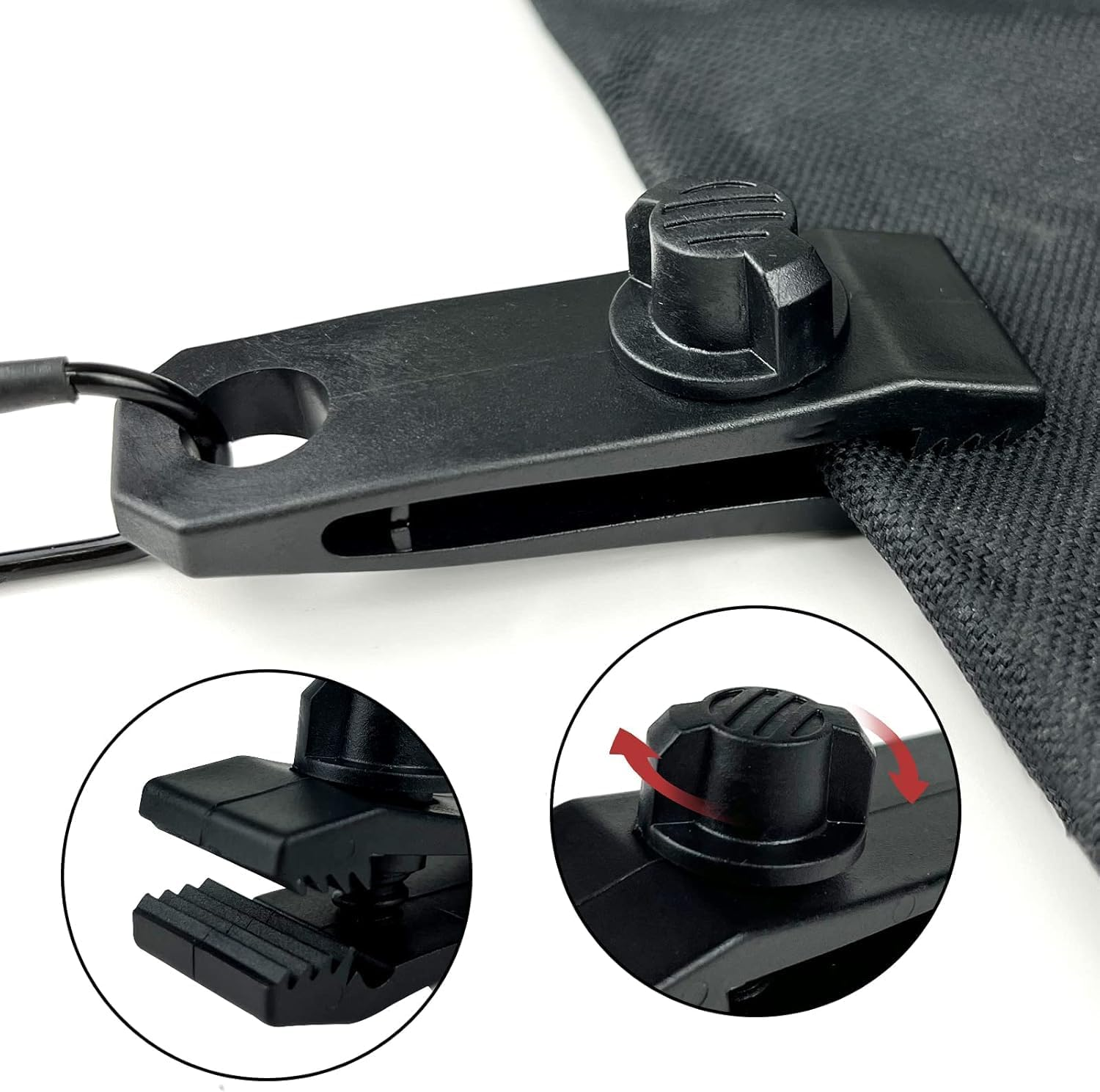 Heavy Duty Tarp Clips - 10 Pack Lock Grip Clamps for Awnings, Outdoor Camping, Canopy, Car Cover, Pool Cover - Windproof 60Mph Strong Wind Resistant Tarpaulin Fasteners image number 4