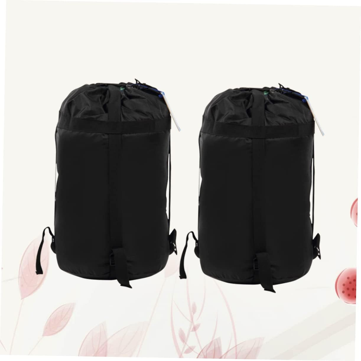 BRIGHTFUFU 2Pcs Quilts Compression Bags Small Organizer with Straps for Camping Hiking Backpacking Outdoor Storage image number 6