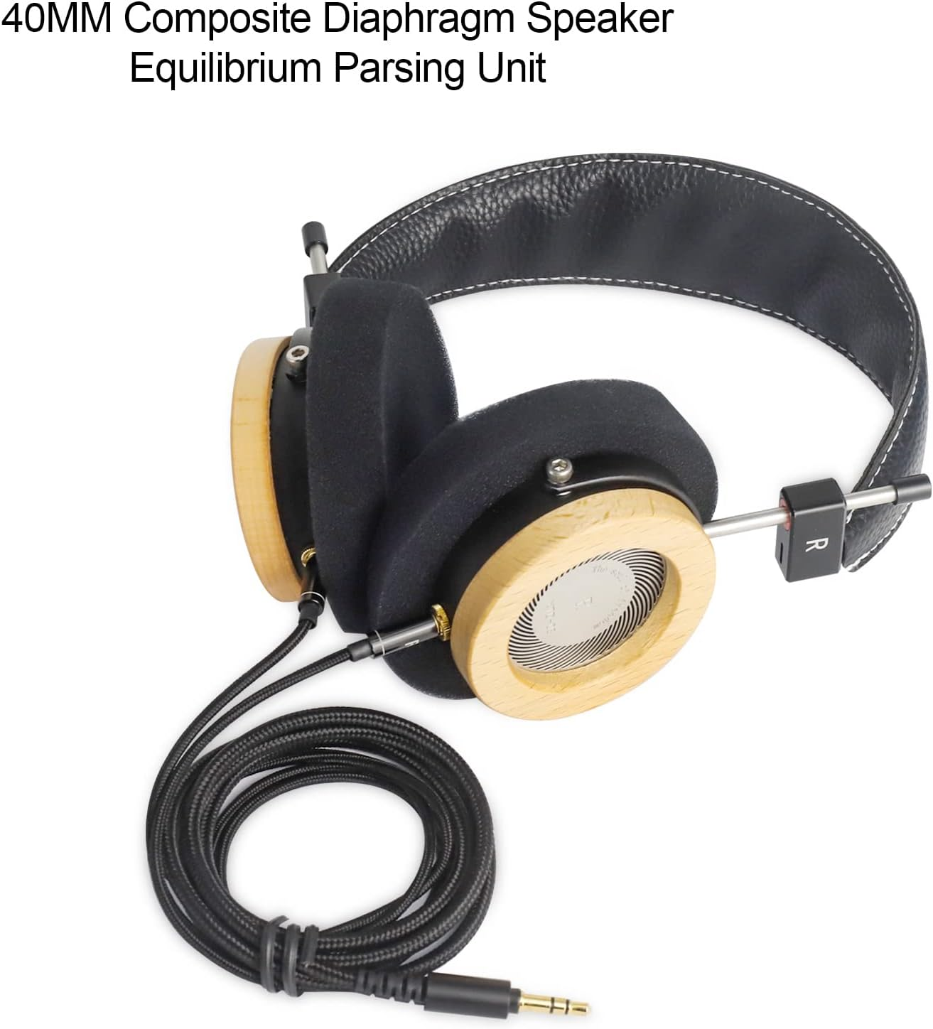 OKCSC WTD-3 Open-Back Headphones with Clear and Transparent Sound Quality Superior Sound with 40Mm Unit &ndash; Compact, Foldable&Lightweight Design Wired On-Ear Headphones Good for Listening to Soft Music image number 3