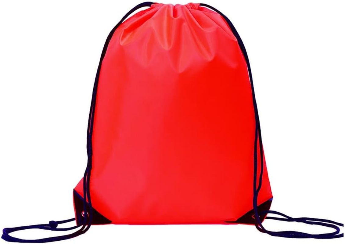 Bulk Drawstring Bags, Polyester Draw String Bags, Gym Sports Cinch Bag Drawstring Backpack for Women Men - 30, Green image number 3