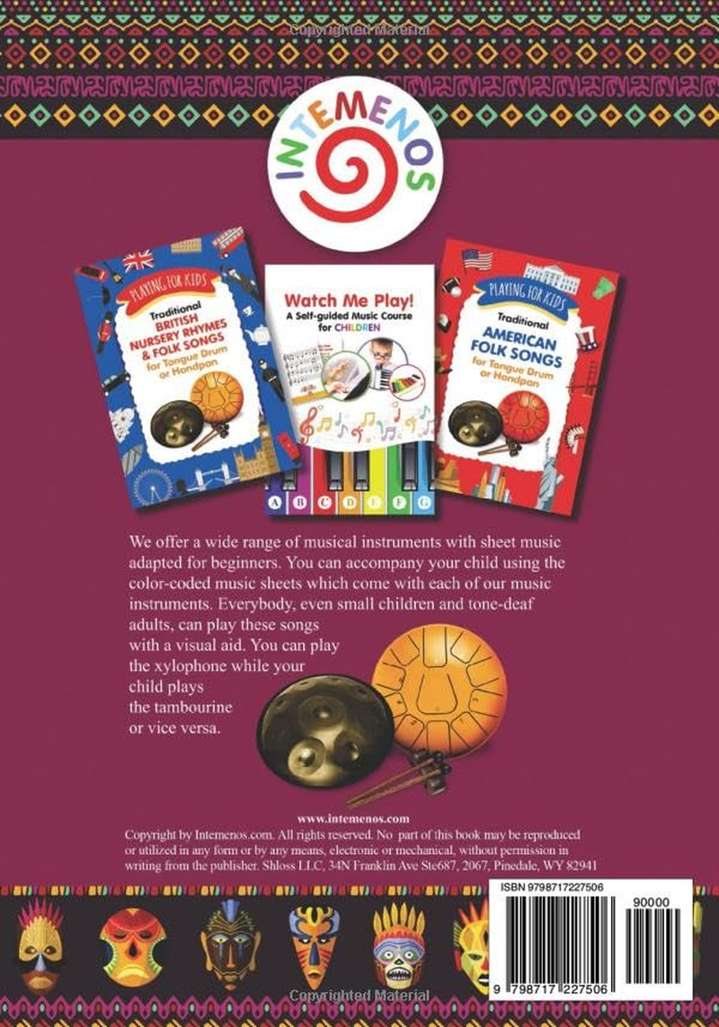 Xylophone, Glockenspiel, Bells for Beginner Adults. 45 Traditional African Songs: Play by Letter image number 1