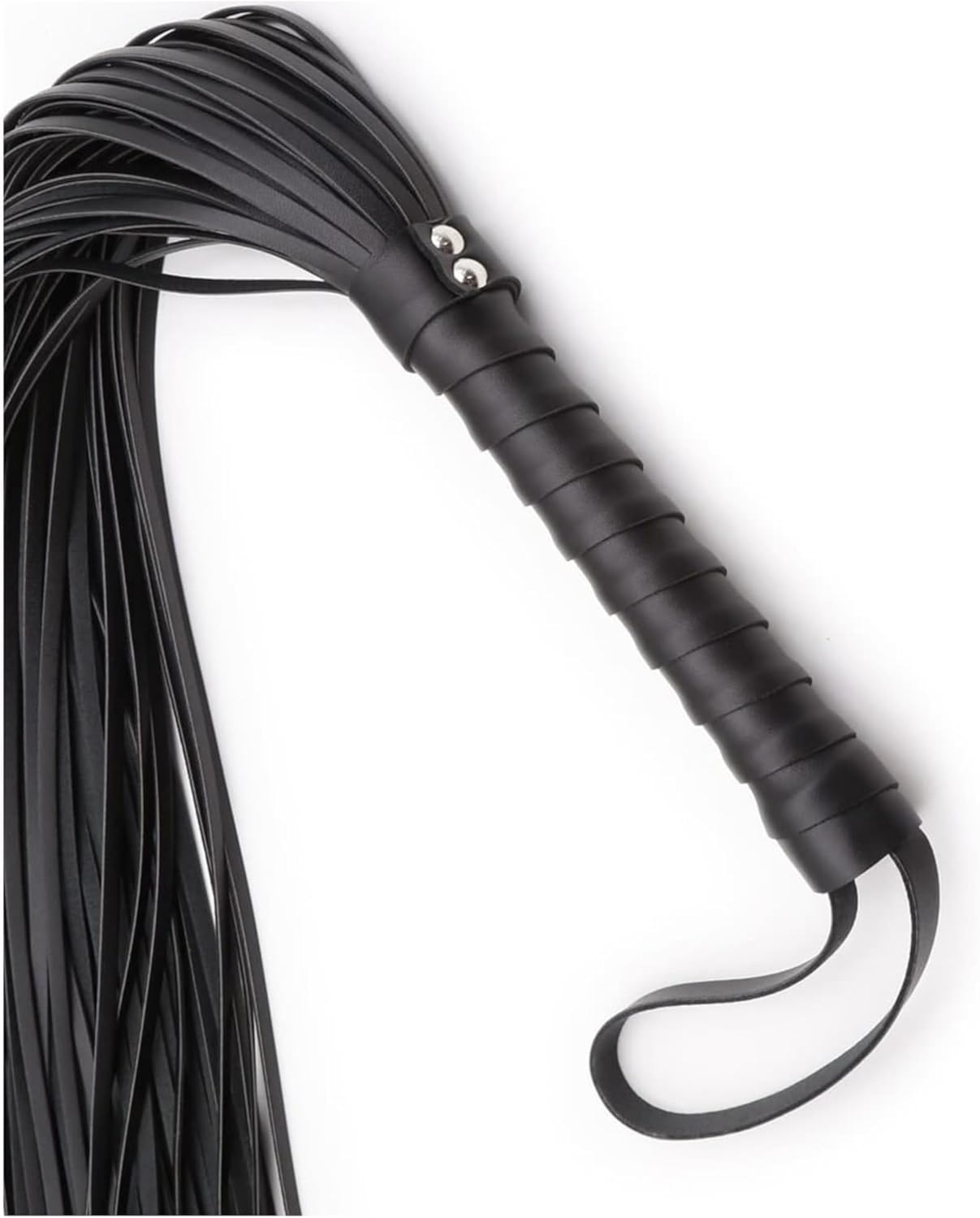 BDSM Sex Set 18'' Adult Paddle Crop 20'' Black Whip, Flogger for Sex Play, Bondage BDSM Whip Set, Spanking Sex Crop image number 5