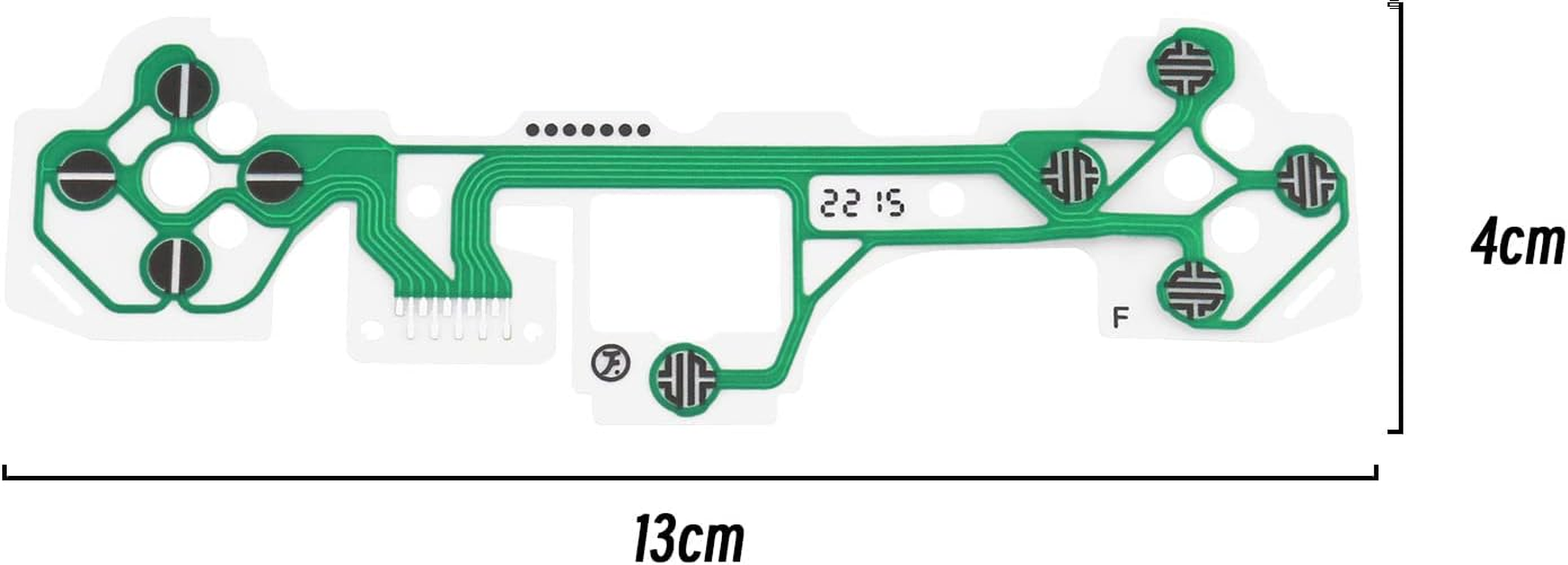 VGOL 4Pcs V2 Conductive Film Membrane Replacement Compatible with PS5 FPC Flexible Ribbon Cable Electronic Accessories Green image number 5