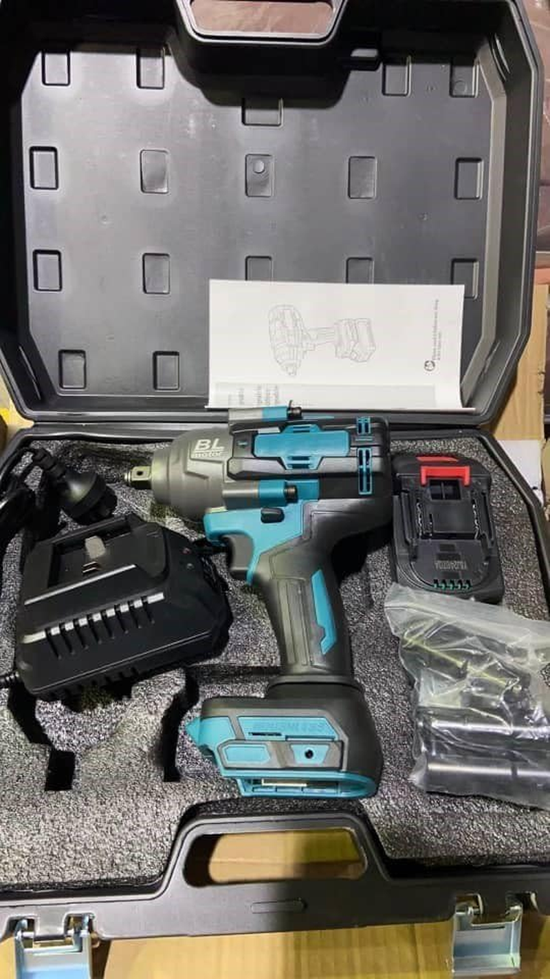 Leona Co Impact Wrench Driver 1000N 1/2" Rattle Gun for Makita 18V Battery High-Speed for Home Office Industry Use image number 3