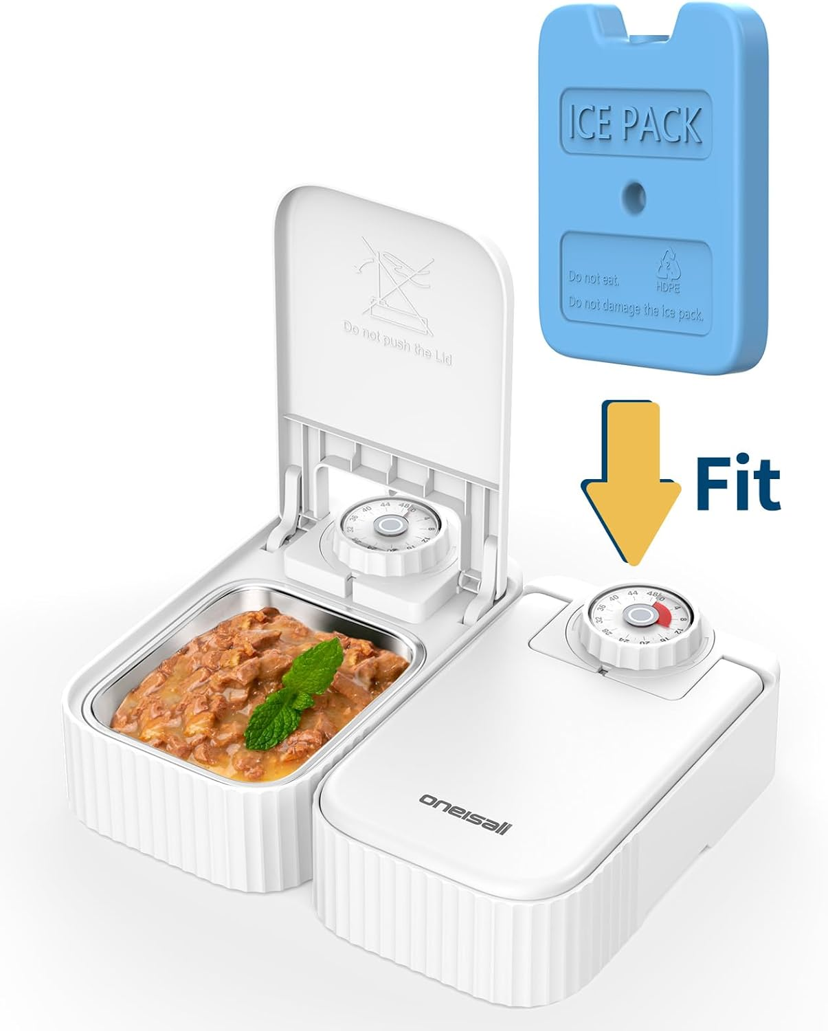 Oneisall Repleacement Ice Pack for N1 Automatic Pet Wet/Dry Food Feeder image number 1