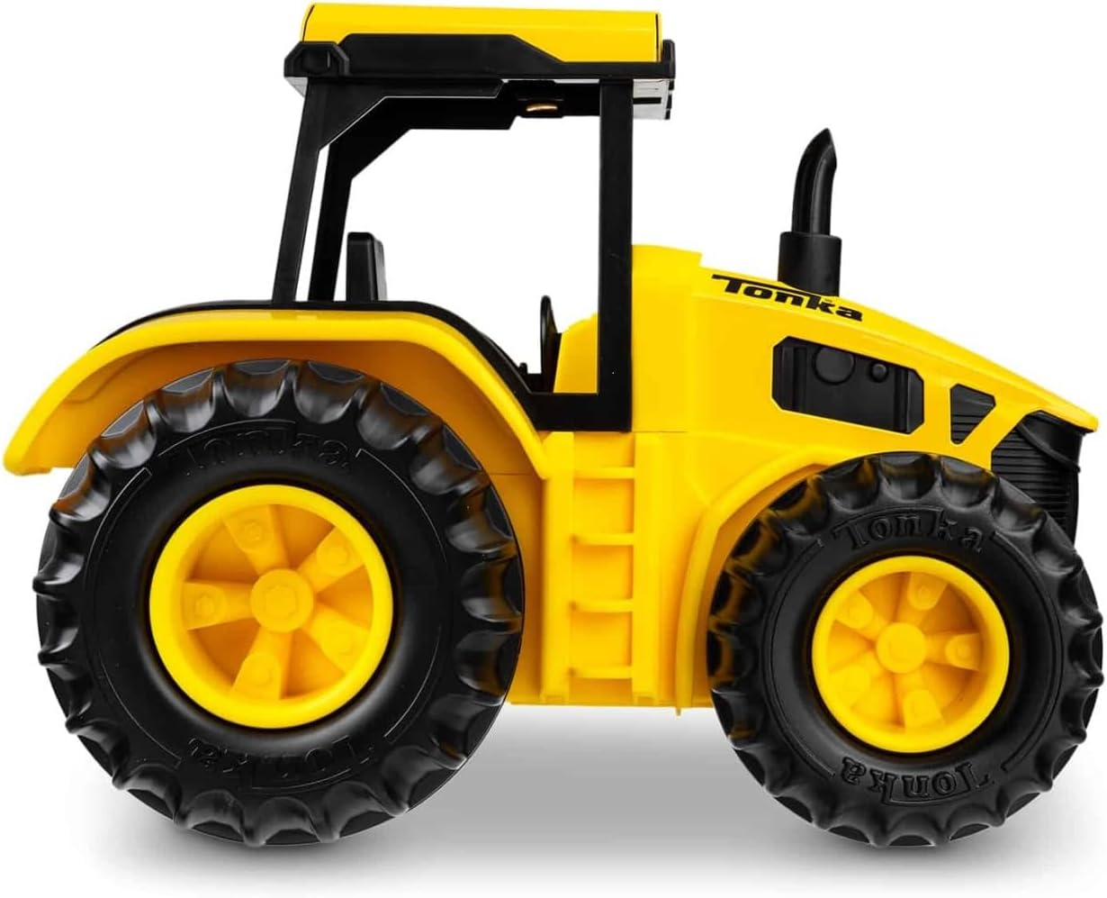 Basic Fun Tonka Steel Classics Tractor, Farm Tractor Toy, Farm Vehicle Game for Boys, Girls, Kids and Toddlers, Cold Rolled Steel, Durable Tractor Toy image number 2