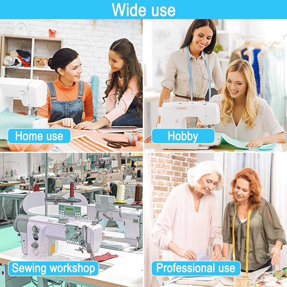 Quilting Rulers,Quilting Templates Square Ruler (4.5", 6", 9.5", 12.5"),Quilting Rulers Acrylic Rulers Fabric Cutting Ruler for Quilting and Sewing image number 5