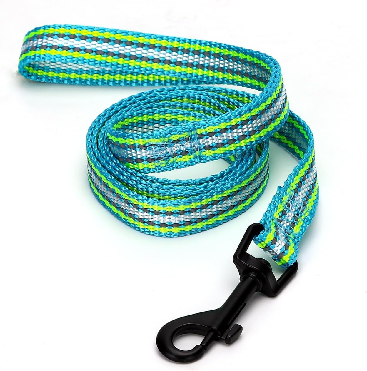 Reflective Nylon Dog Leash with High Strength and Visibility, Ideal for Safe Walks and Night Training. image number 3