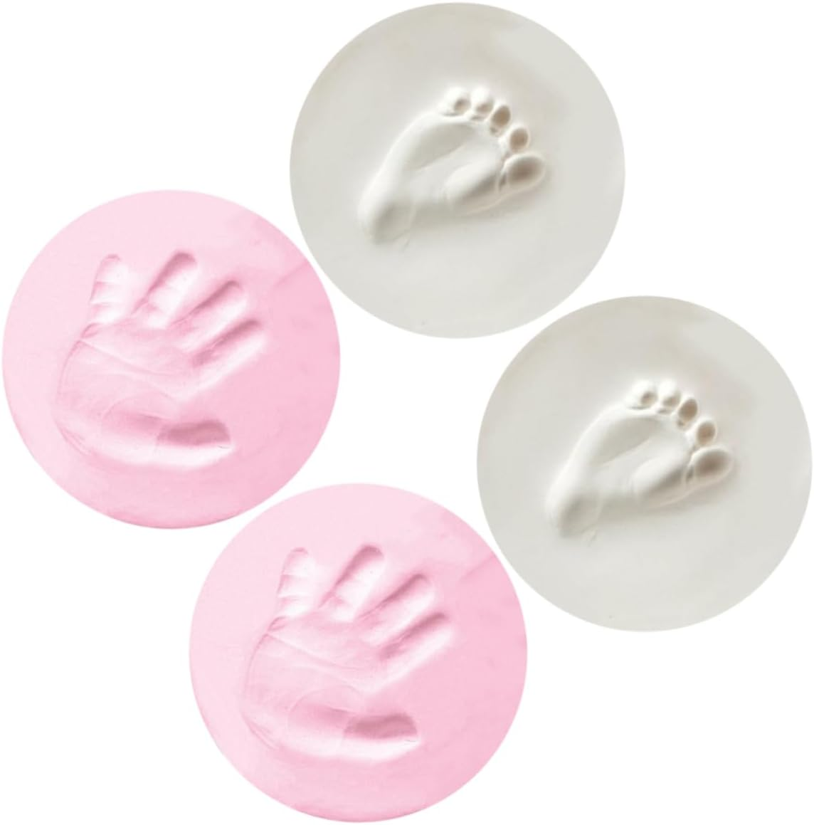 4Pcs Handprint Footprint Kit for Newborns Dymadon Born Memory Handprint Footprint Pad Decorative image number 1