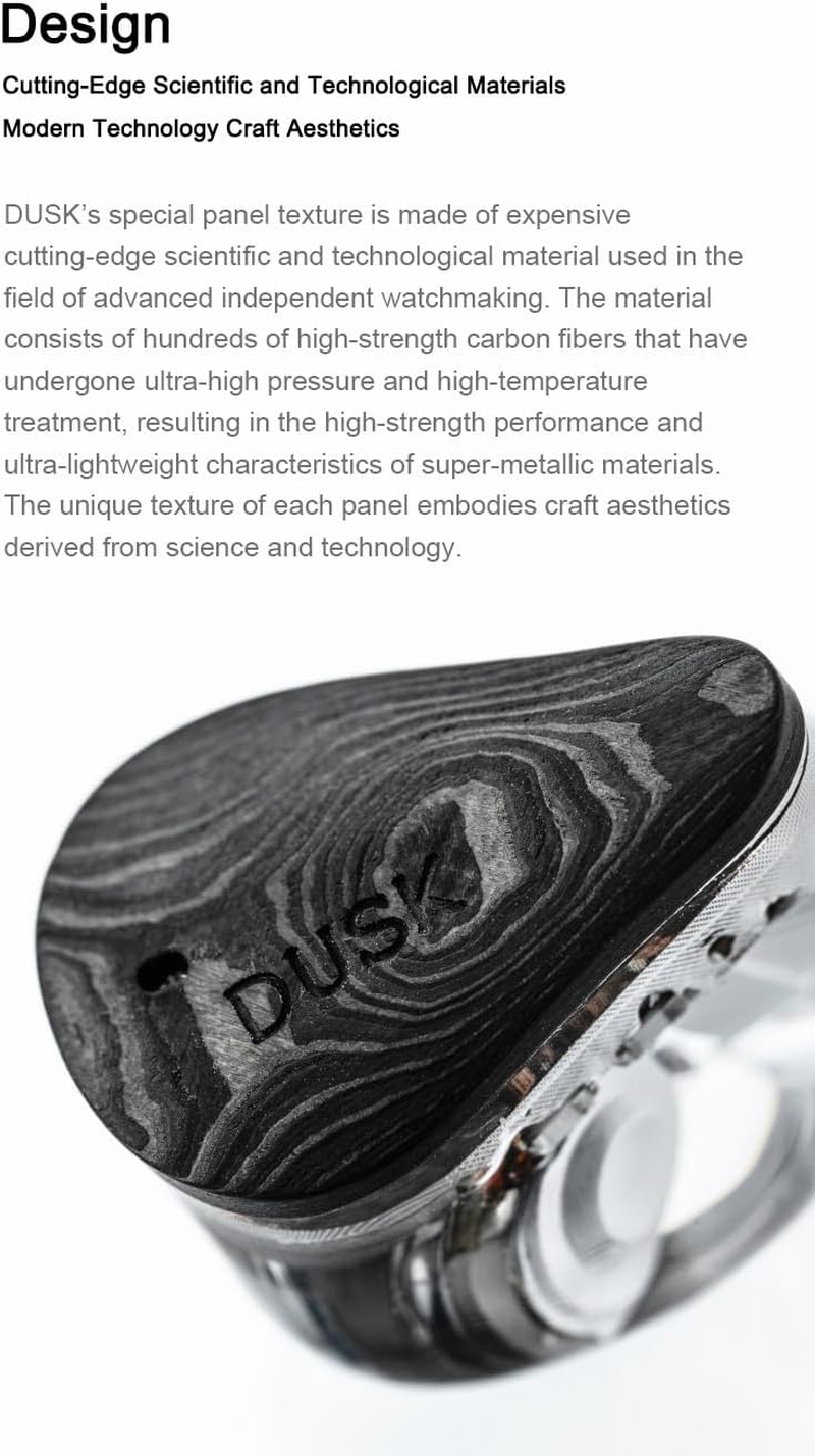 Moondrop X Crinacle Dusk Iems 2Dd+2Ba+2Planar Earphones with 0.78 2 Pin 3.5Mm/Usb-C Plug