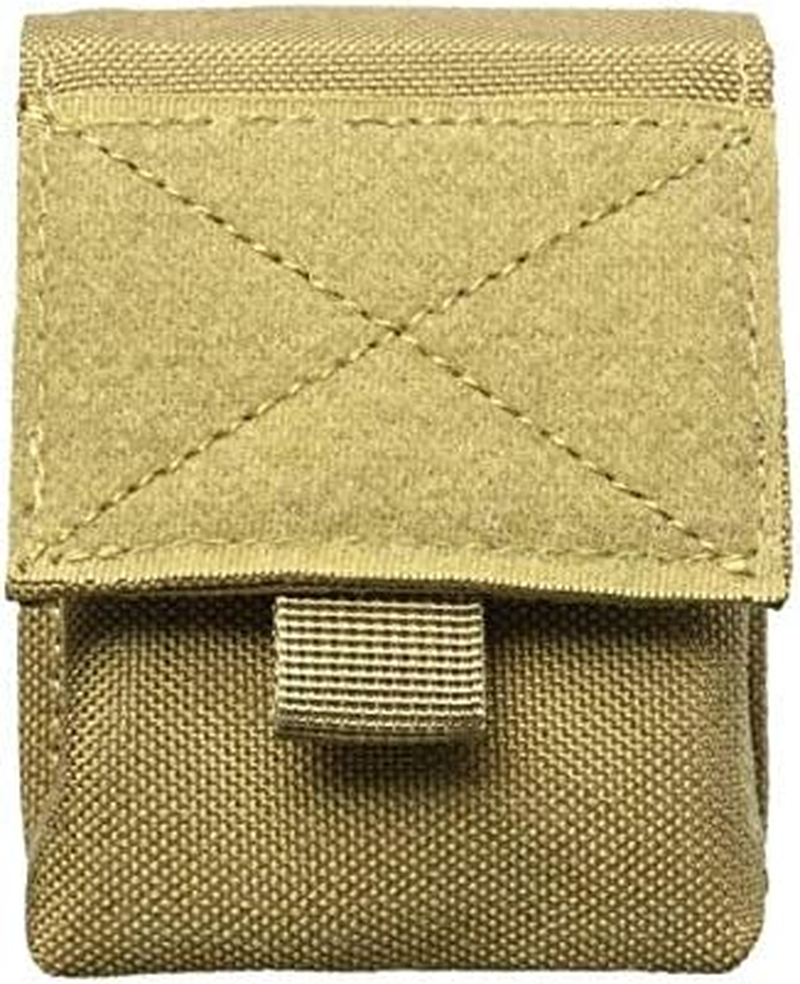 TRIWONDER Tactical Cigarette Pouch Molle Small Military Bag Battery Cigarette Case EDC Utility Card Holder Lighter Slot Mini Cigar Waist Pack - 01 Tan - 2 Pack image number 4