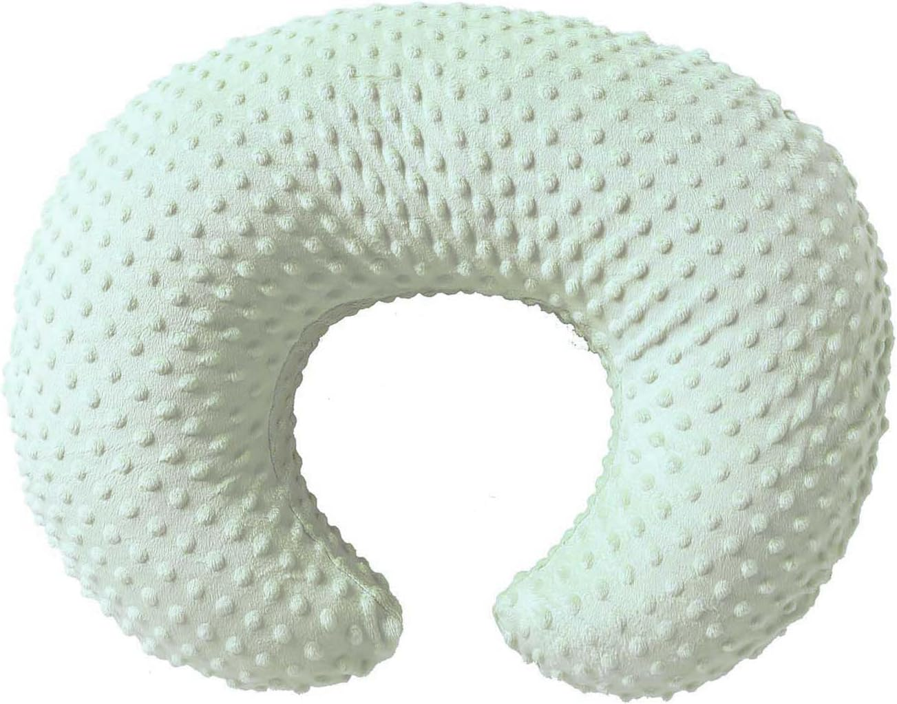 Nursing Pillow Cover Breastfeeding Pillow Cases Plush Dot Slipcover (Orchid)