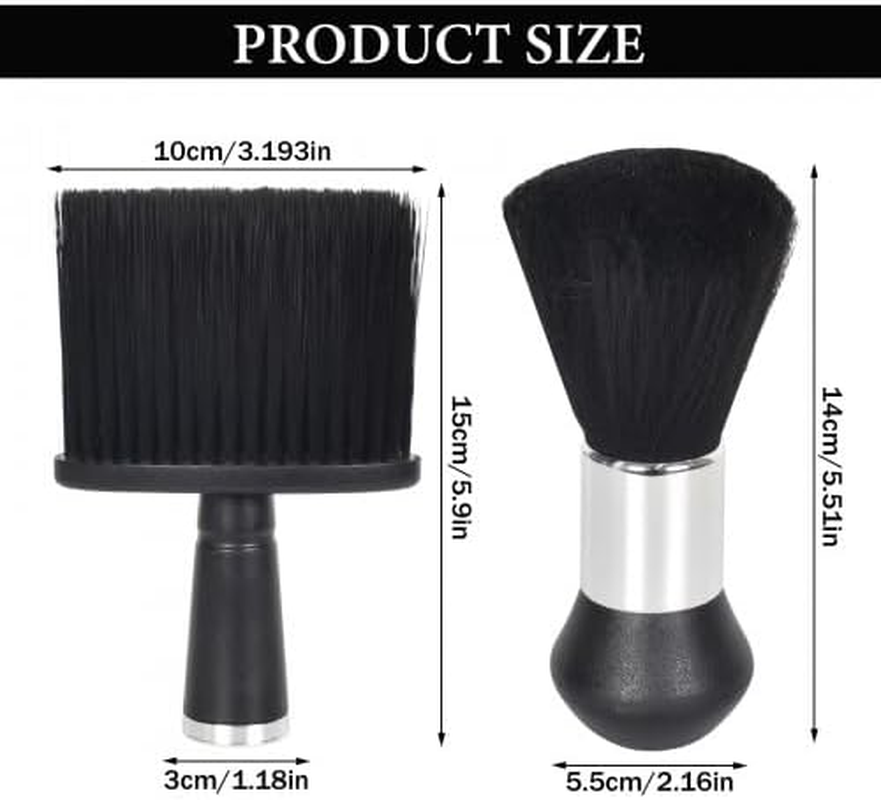 2 Pcs Neck Duster Barber Brush, Hairdresser Neck Brushes Barber Brush, Soft Hair Cutting Brush, Barber Brushes for Neck Hair Removal for Salon, Household, Hairdressers image number 6