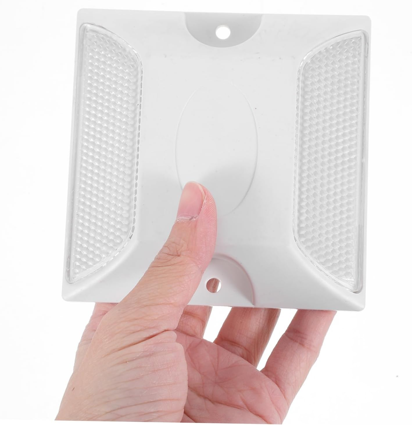 NOLITOY 4Pcs Abs Reflective Road Studs Raised Pavement Markers for Enhanced Nighttime Safety High Visibility Reflectors for Driveways and Roads Traffic Safety Signs image number 3