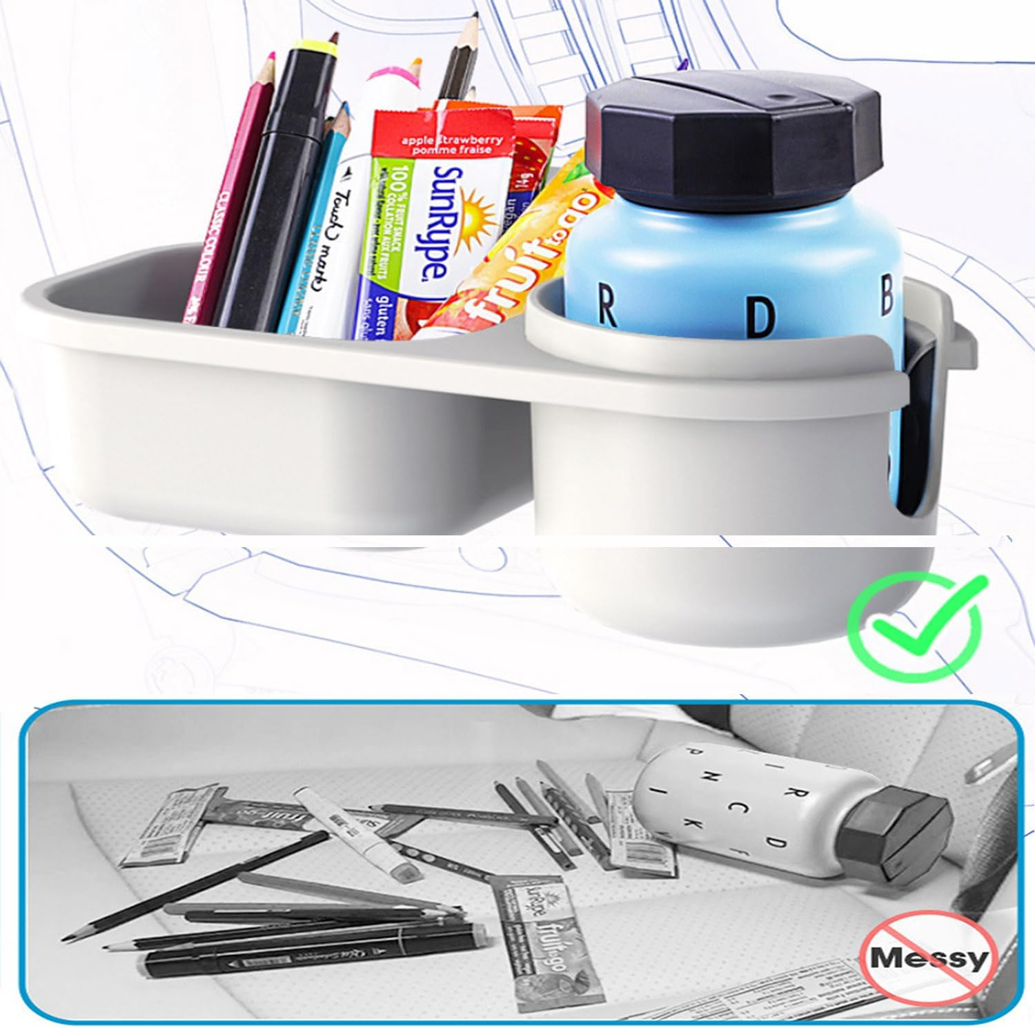 Roczential Stroller Drink Holder - Car Seat Bottle Holder, Kid'S for Car Seat | Versatile Cup Holder, Stroller Drink Carrier, Adjustable Cup Holder (8.86X4.13X3.54 Inches) image number 3