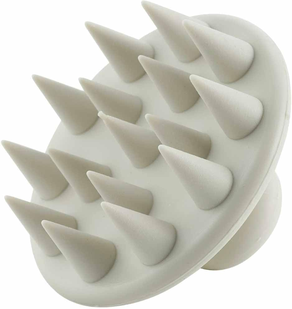 Shimomura 44252 Shampoo Brush Silicone [Made in Japan] Women'S Men'S Hair Washing Scalp Pores Massage Scalp Brush Ivory image number 6