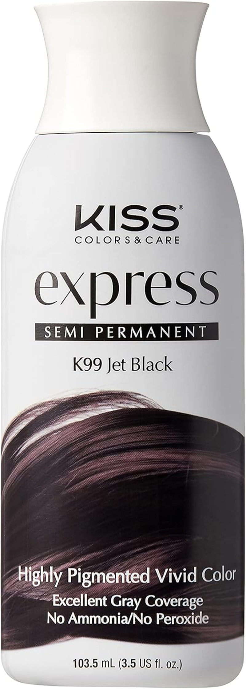 KISS Express Color #K99 Semi- Permanent Jet Black 3.5 Ounce image number 5