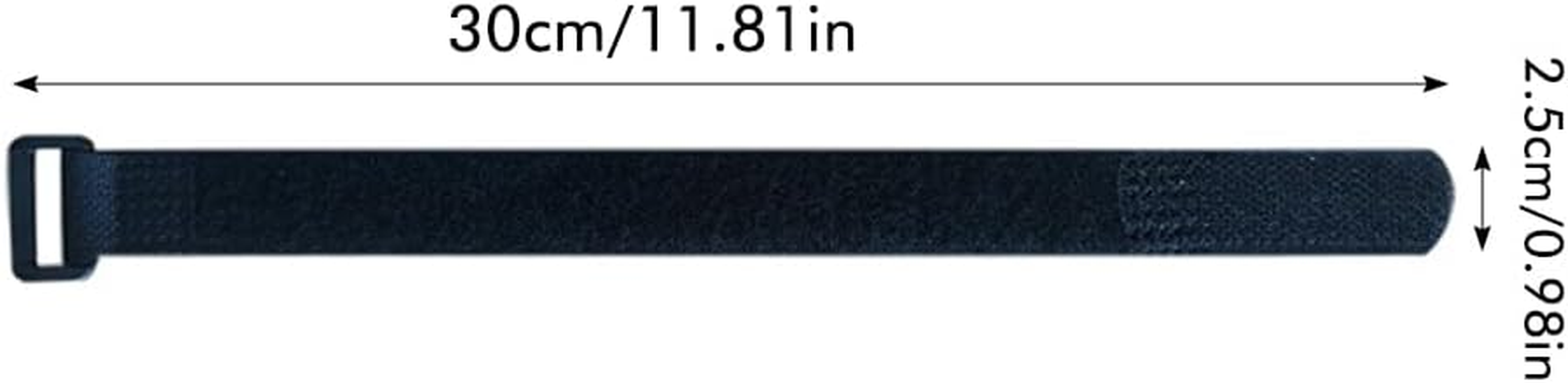 10PCS Fastening Hook and Loop Cable Straps,30Cm Hook and Loop Fastening Cable Strap, Nylon Extend Securing Strap - Adjustable Cinch Strap with Buckle, for Cords Organized and Tidy image number 5