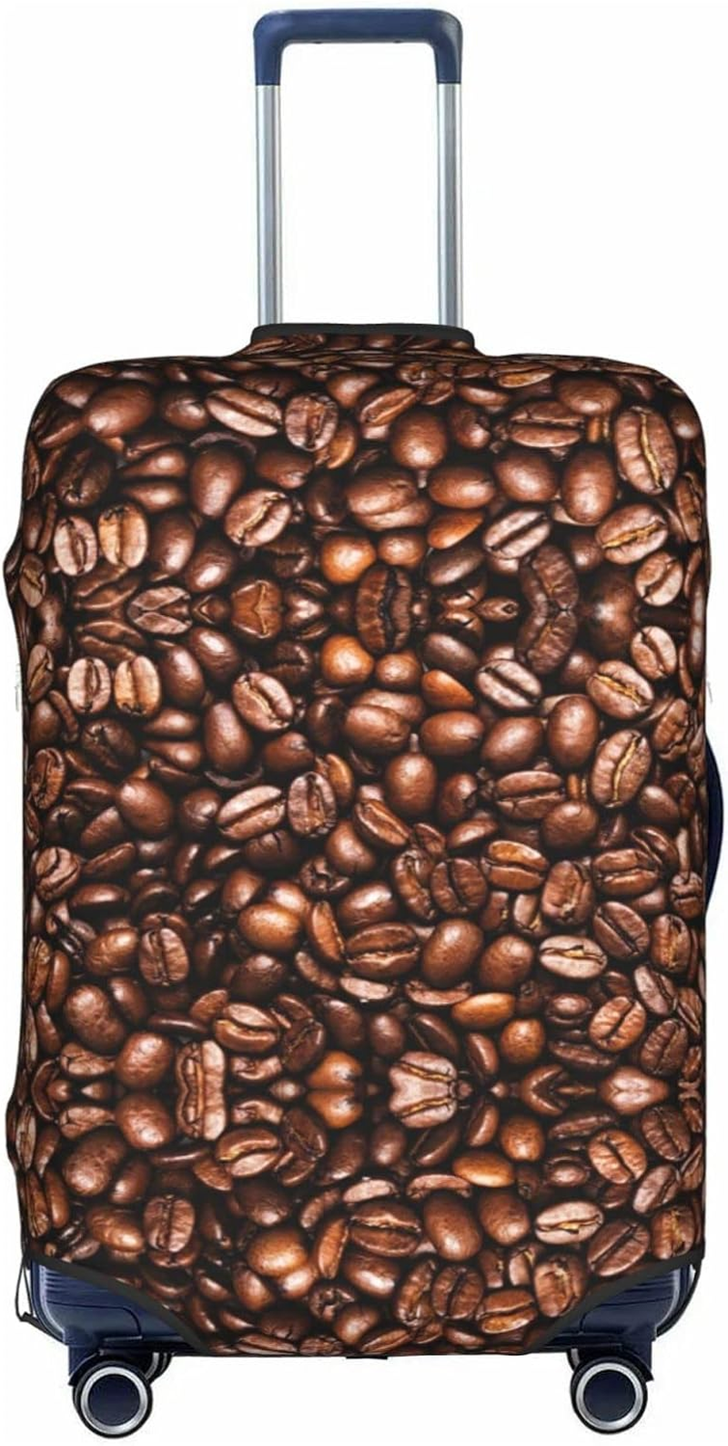 Obabo Butterfly Purple Travel Luggage Cover,Washable Suitcase Cover Protector Anti-Scratch Suitcase Cover Fits 18-32 In, Funny Roasted Coffee Beans, S image number 5