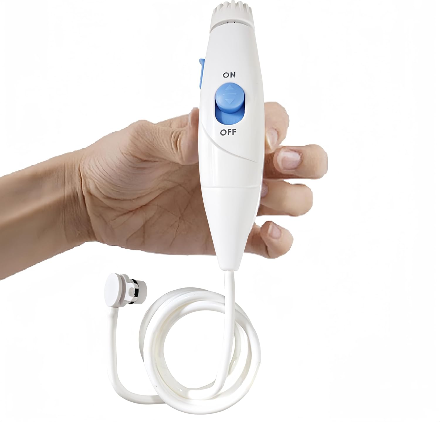 Replacement Hose and Handle Parts Compatible with Waterpik Replacement Parts - Waterpik Water Flosser WP-100 WP-300 WP-660 WP-900 Series Oral Irrigator, Oral Hygiene Accessories(Slide Switch, White) image number 4