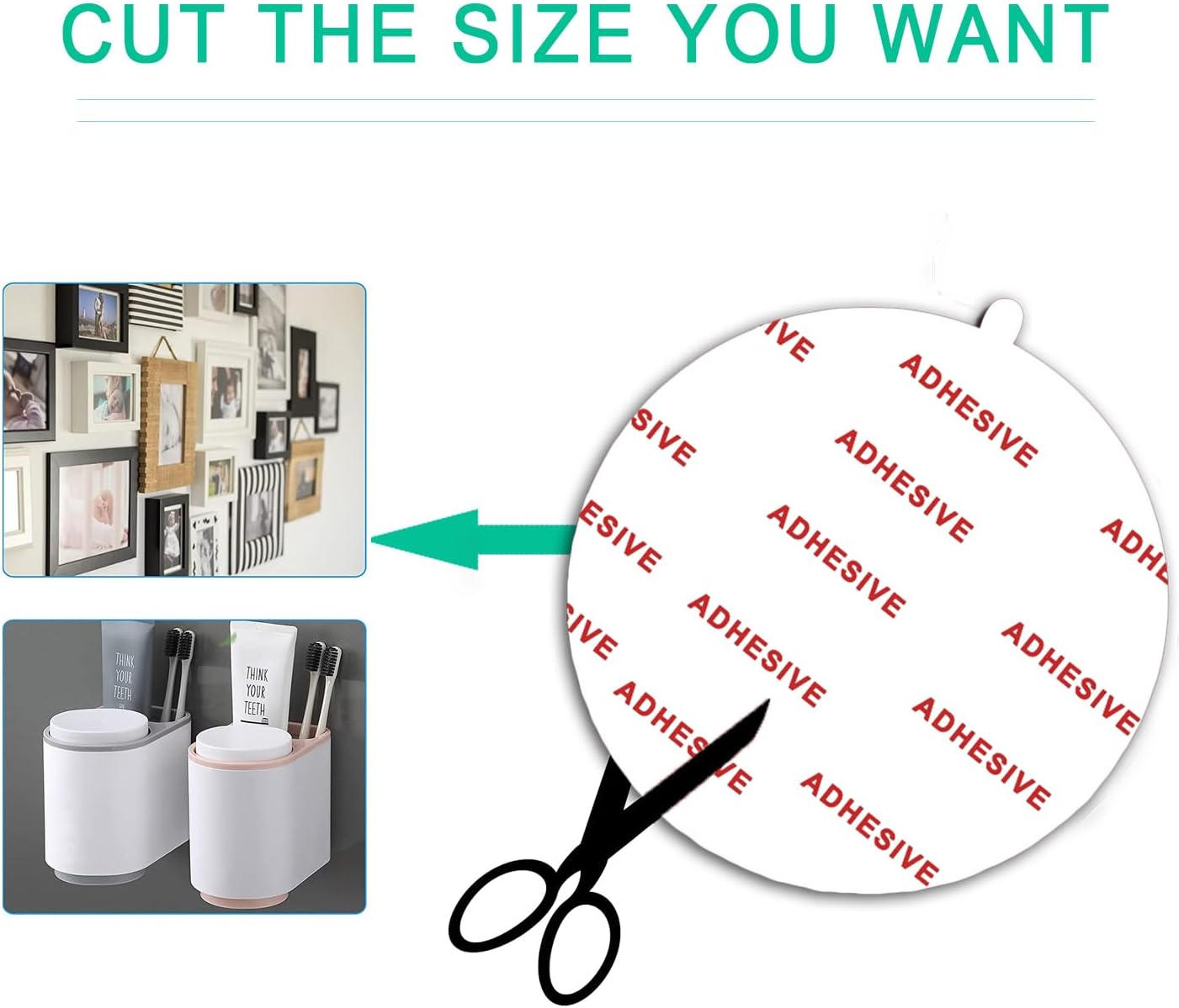 4 Pack 2.76"(70Mm) [EASY to PEEL OFF] Very High Bond Sticky Adhesive Replacement,Circle Double Sided Pads Gule for Dashboard / Windshield Suction Cup Car Phone Holder Cellphone Cradle Mounts (White) image number 1